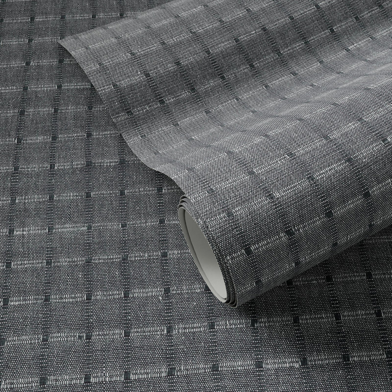Dobby Checkered Wallpaper, H 8" x W 12", Dobby - Night