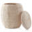 Round Water Hyacinth Storage Basket/Hamper with Lid-1158379529