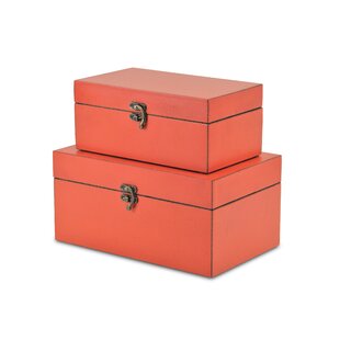 Hermes Orange Box with Brown Ribbon Art - Transitional - Den