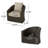 Dierdre Swivel Wicker Outdoor Lounge Chair-429902983