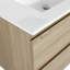 Meuble-lavabo mural 30 po avec lavabo en céramique 2 tiroirs-2125904926