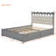 Grand lit plateforme, lit gigogne, 2 tiroirs, lit Solution - Ports-1284354496