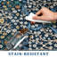 Rectangle Floral Washable Area Rug-1149824852-1149824853