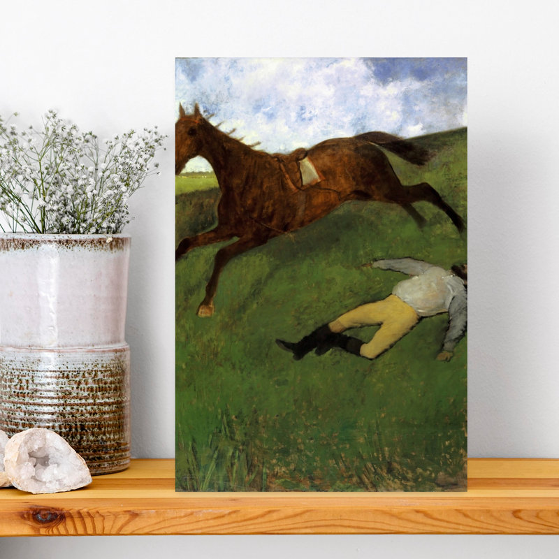 Injured Jockey, 1896-98 Abstract Contemporary Horse Wall Art Print, 45.72cm H x 30.48cm W