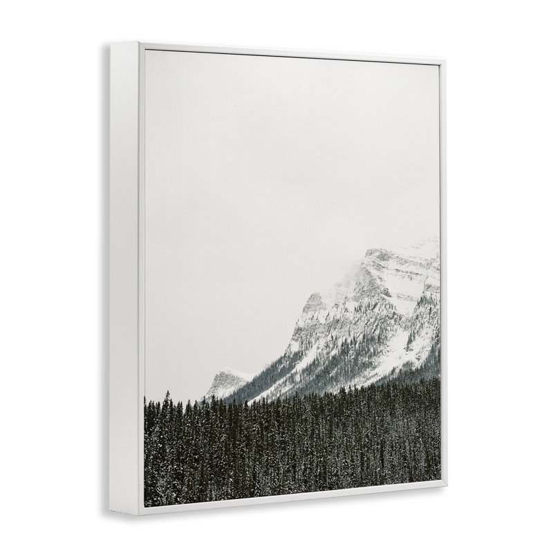 «Distant Snowy Peaks», estampe numérique par Justine Milton, Estampe numérique encadrée blanc bord de mer, H 30 po x l 24 po