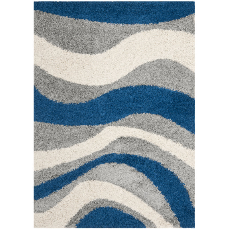 Evander Rectangle Abstract Hand Woven Area Rug, Rectangle 160 x 229 cm