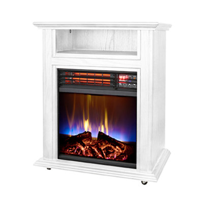 Foyer électrique à quartz Comfort Glow, 5120 BTU, chauffant jusqu'à 1000 pieds carrés - QF4562R