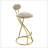 2PCS S-Shaped Stripe Stools With Metal Legs-945007874