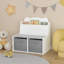 Bibliothèque pour enfants avec bacs de rangement