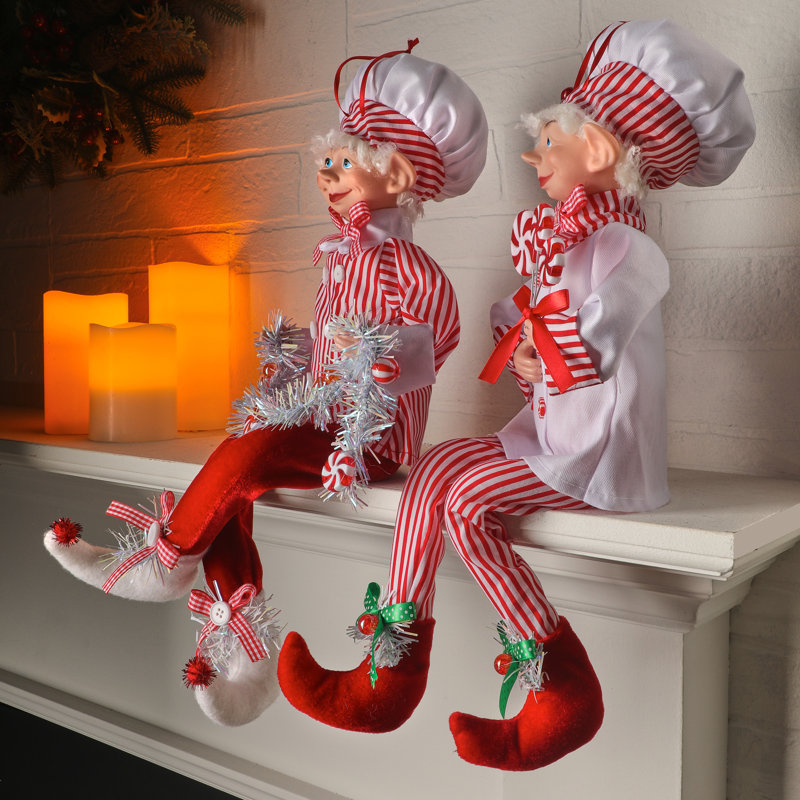 10'' Fabric People Holiday Shaped Ornament