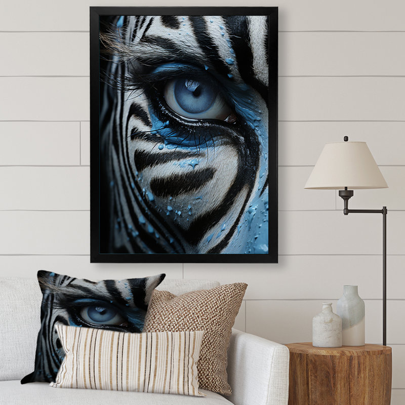 Motifs zébrés saisissants II, H 20 po x l 12 po x P 1 po, Noir