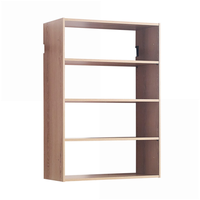 Closet System, Devi Modern Oak Wall-Mounted Modular Closet | Oak | Wood, Beige