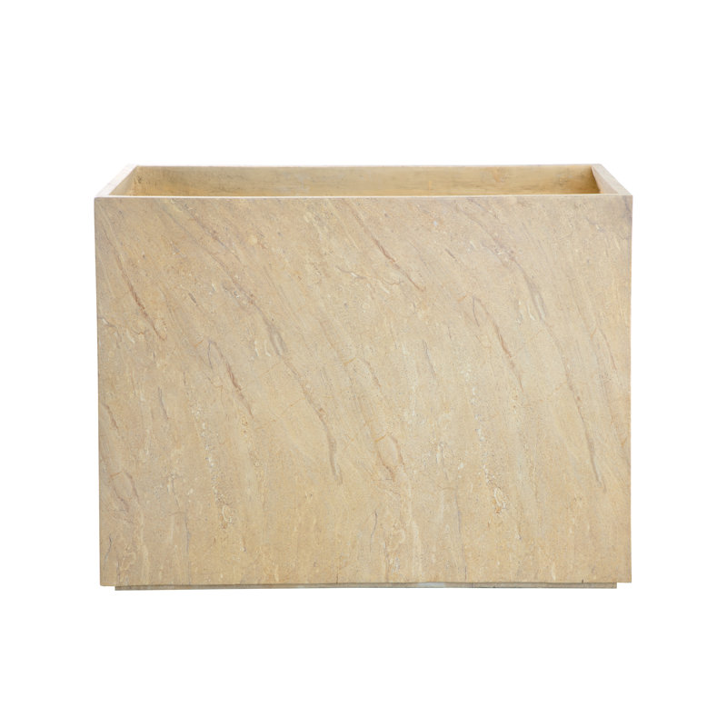 Perkey Concrete Planter, 36" H x 48" W x 24" D, Taupe