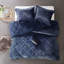 Couette en velours bleu marine pour lit King Size - Chaude et élégante, lavable à la machine, avec oreiller doux et chaud, linge de lit facile d'entretien