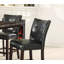 Ensemble de 2 chaises hautes capitonnées modernes en similicuir