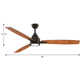 60'' 3 Blade Ceiling Fan with LED Light Kit