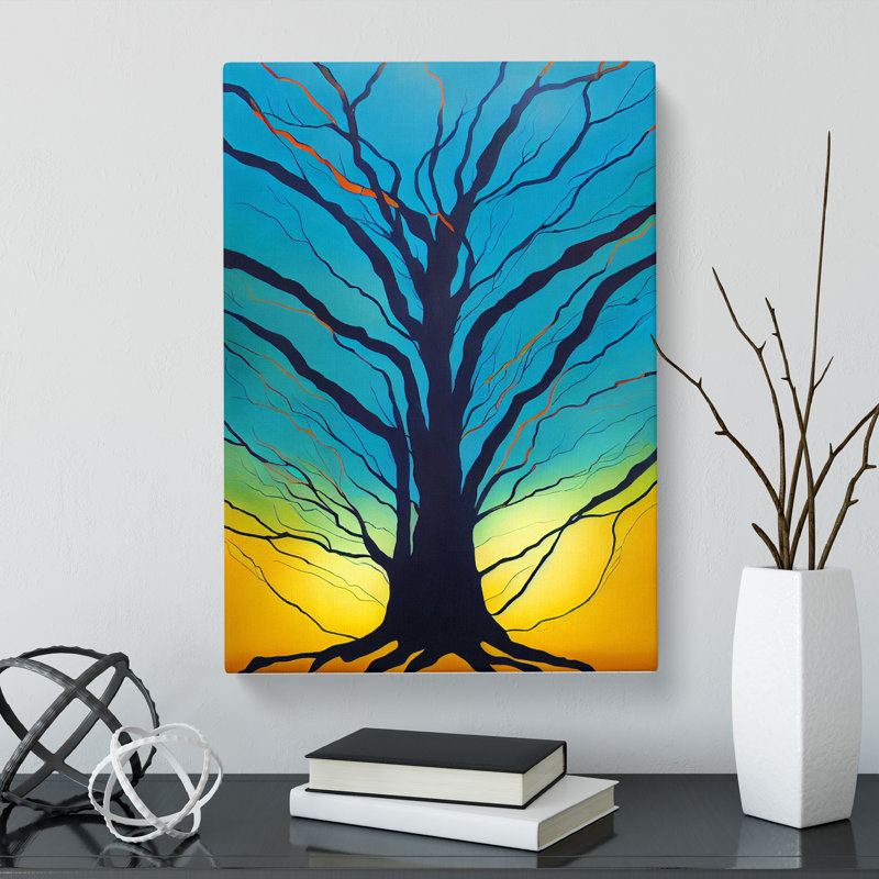 CAN-V0523-2562X Tree Colours Vol.1 - Wrapped Canvas Print, 60cm H x 40cm W x 3cm D