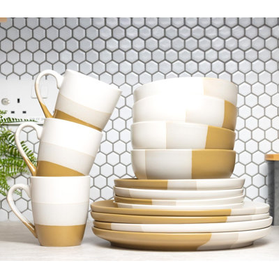 Stoneware Dinnerware - Service for 4
