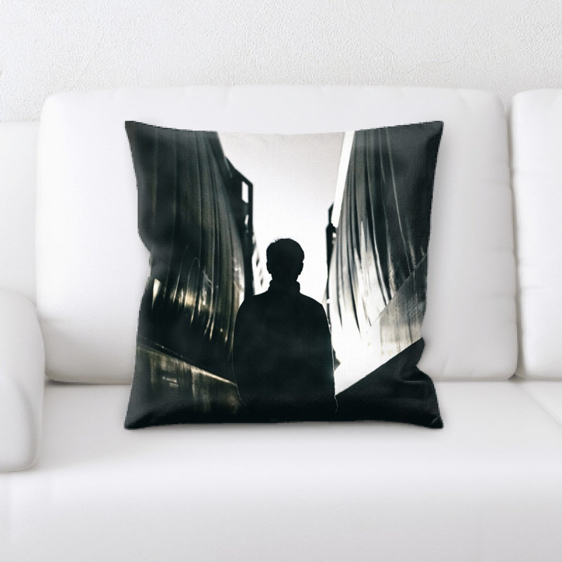 Street Life Microsuede Reversible Throw Pillow