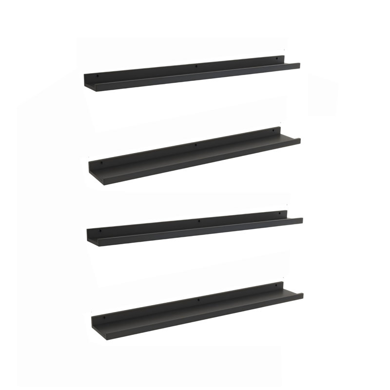 4.06 cm H x 91.44 cm W Floating Shelf Bookcase