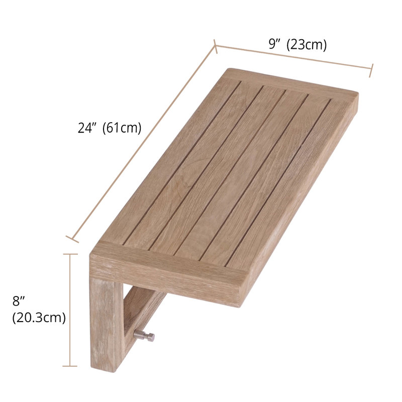 Tablette murale 24 po Moa, H 8 po x l 24 po x P 9 po