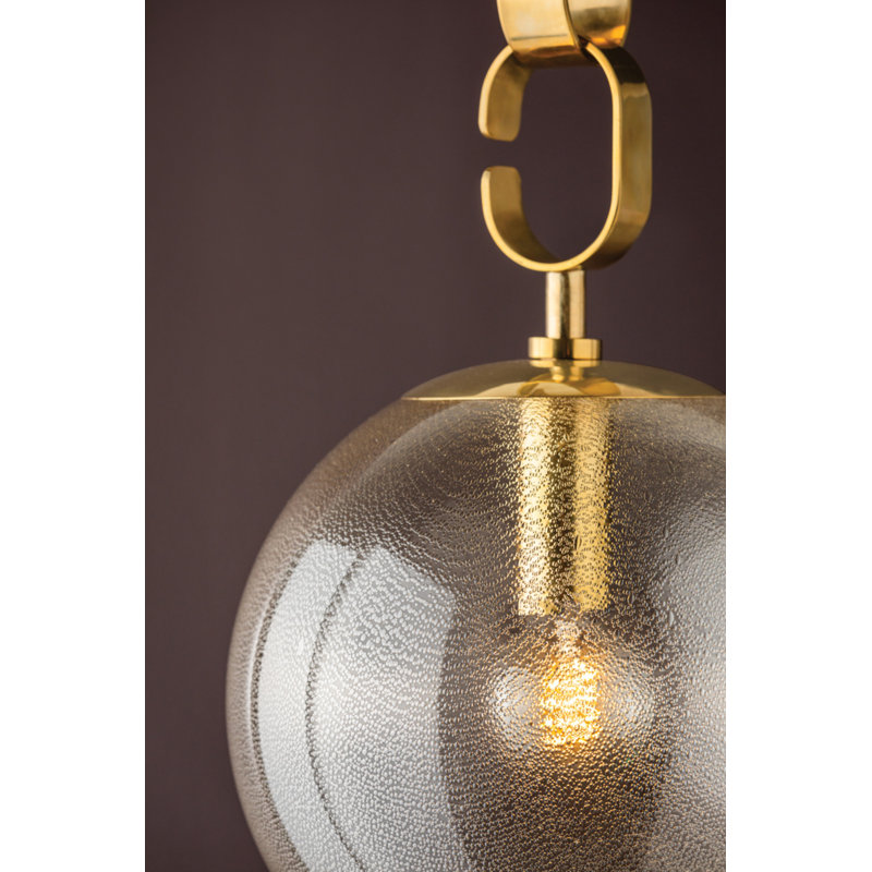Luminaire suspendu 1 lumière Nessa, H 30 po x l 13 po x P 13 po