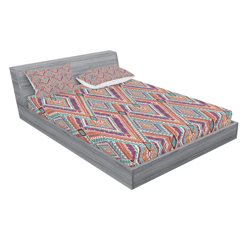 Microfiber Geometric Sheet Set