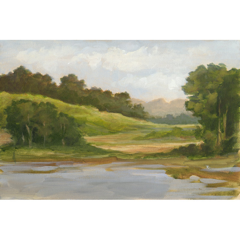«Spring Light I», peinture sur toile, H 32 po x l 48 po
