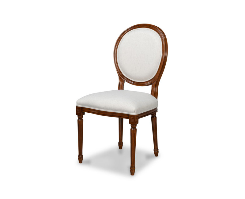 Hugo Upholstered Dining Chair, Brown