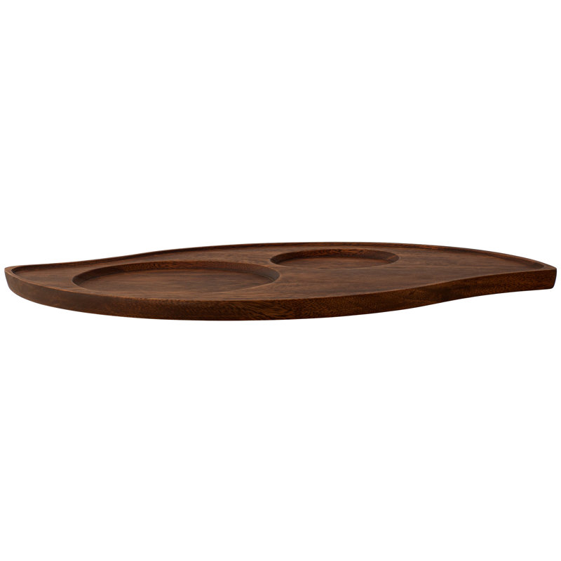 Plateau de service Noritake Kona Wood Wave, 16 3/4 po
