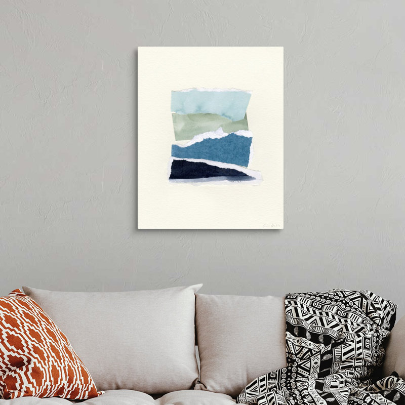 «Seaside Color Study I» par Emma Caroline - reproduction d'art, Toile tendue, H 30 po x l 24 po x P 1,25 po