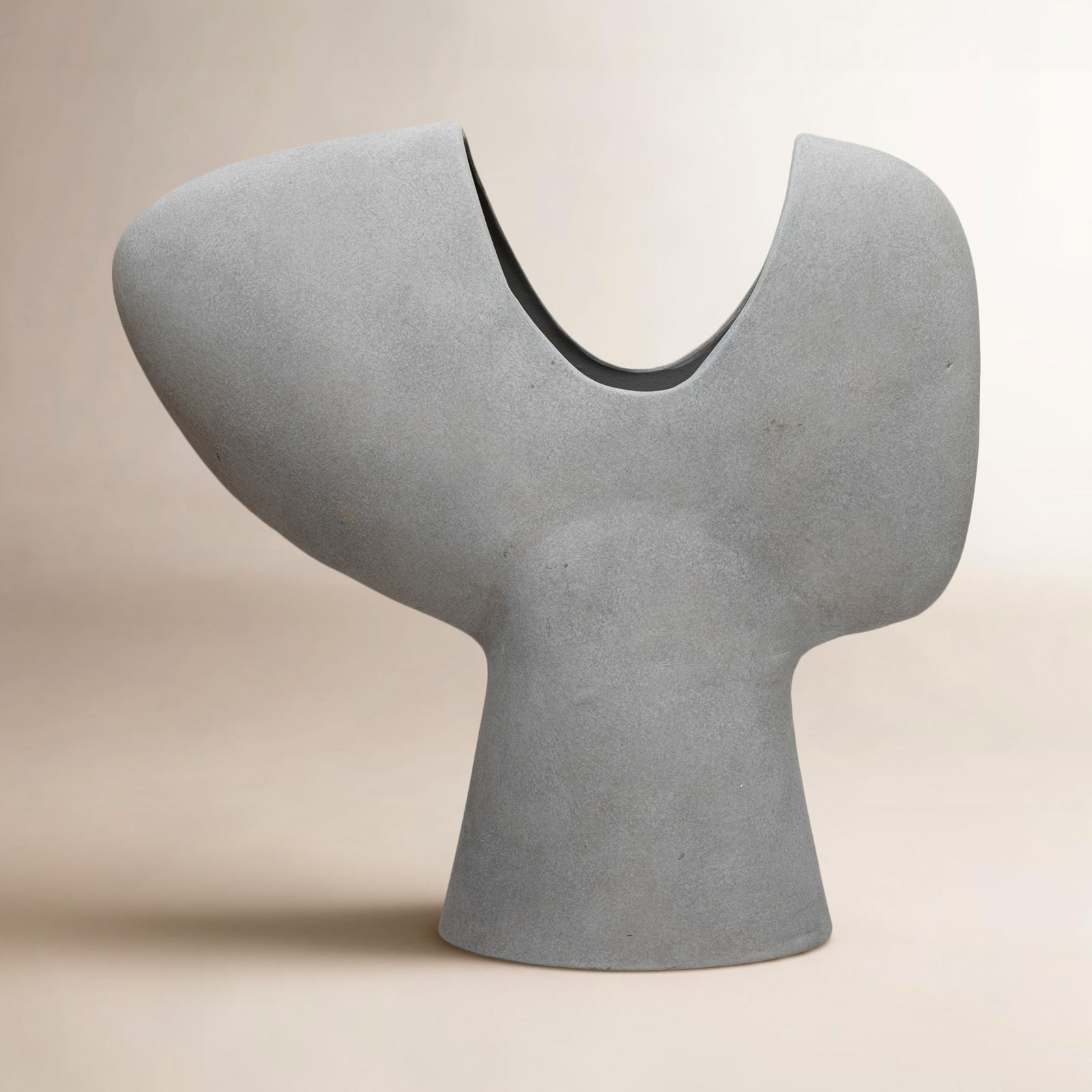 Novak 15.5'' Stoneware Table Vase, Gray