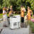 70QT Oval Freezer Patio Cooler Cart-114530812