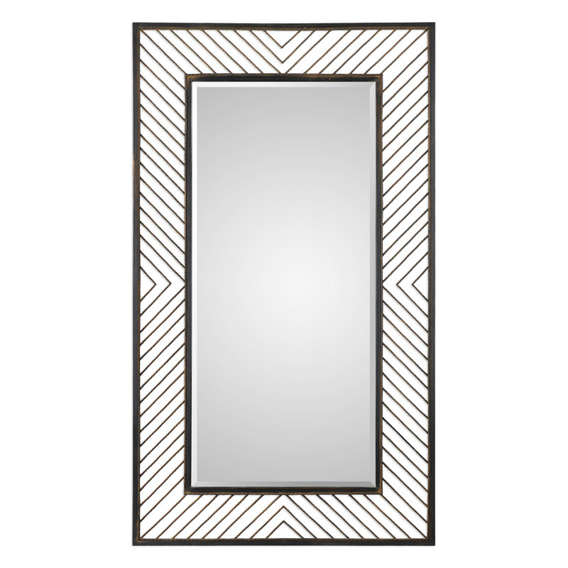 Miroir décoratif à chevrons