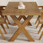 Ensemble de table de salle à manger en bois massif de style japonais-105901381