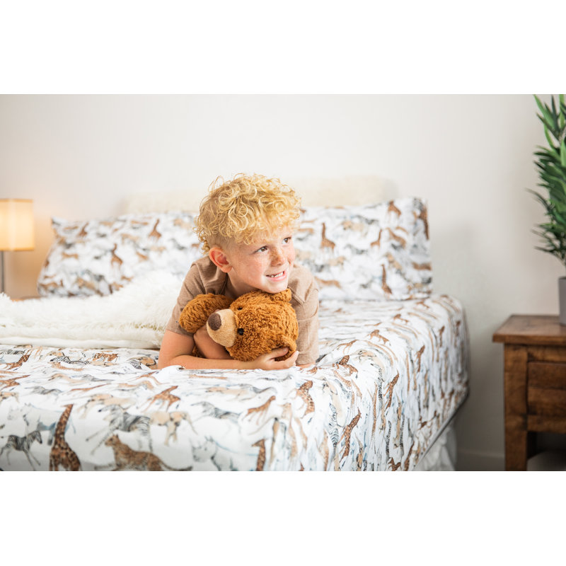 Safari Animals Jungle Adventure Bedsheet Set for Explorers - Wildlife Wonders Decor for Kids
