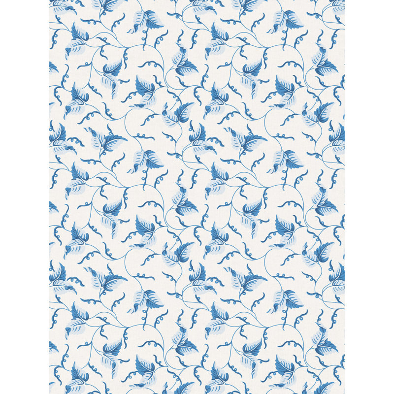 Impression de feuilles angulaires, Cobalt