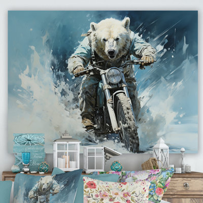 " Polar Bears Snowy Ride "