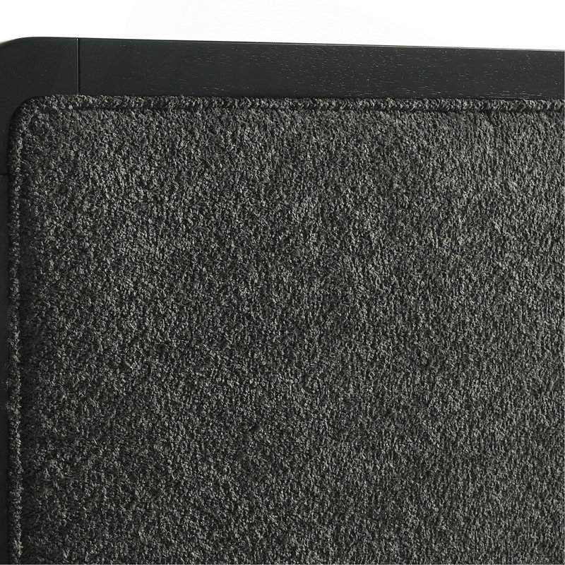 Grand lit tapissier noir Burton