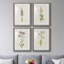 Mauve Garden Flowers I - ensemble de 4 peintures encadrées-1257449931-1257449932