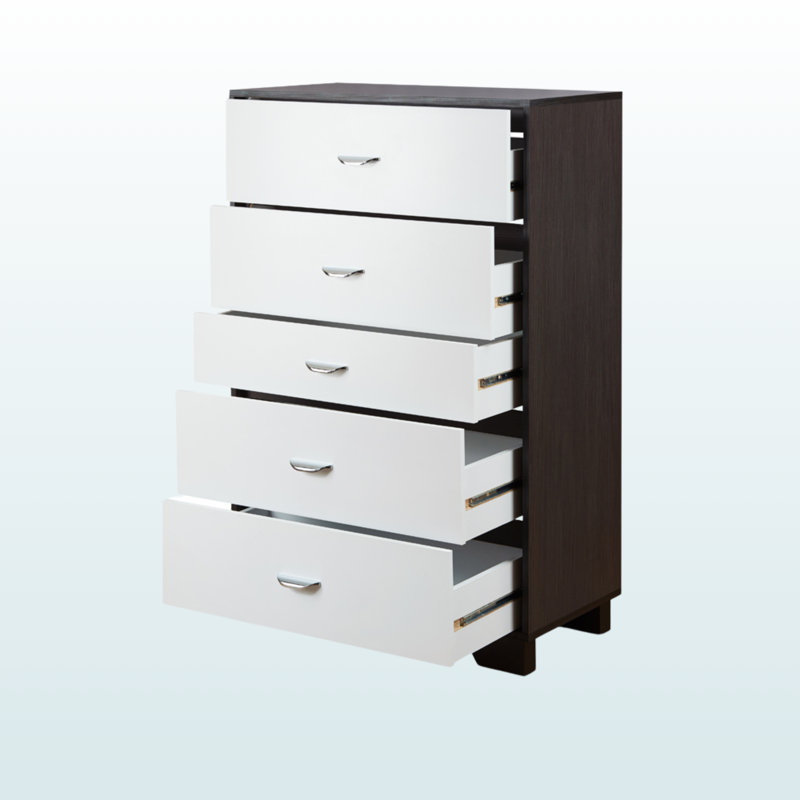 Birdie White & Espresso Chest
