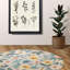 Tapis tressé à rubans pétales-1896647898