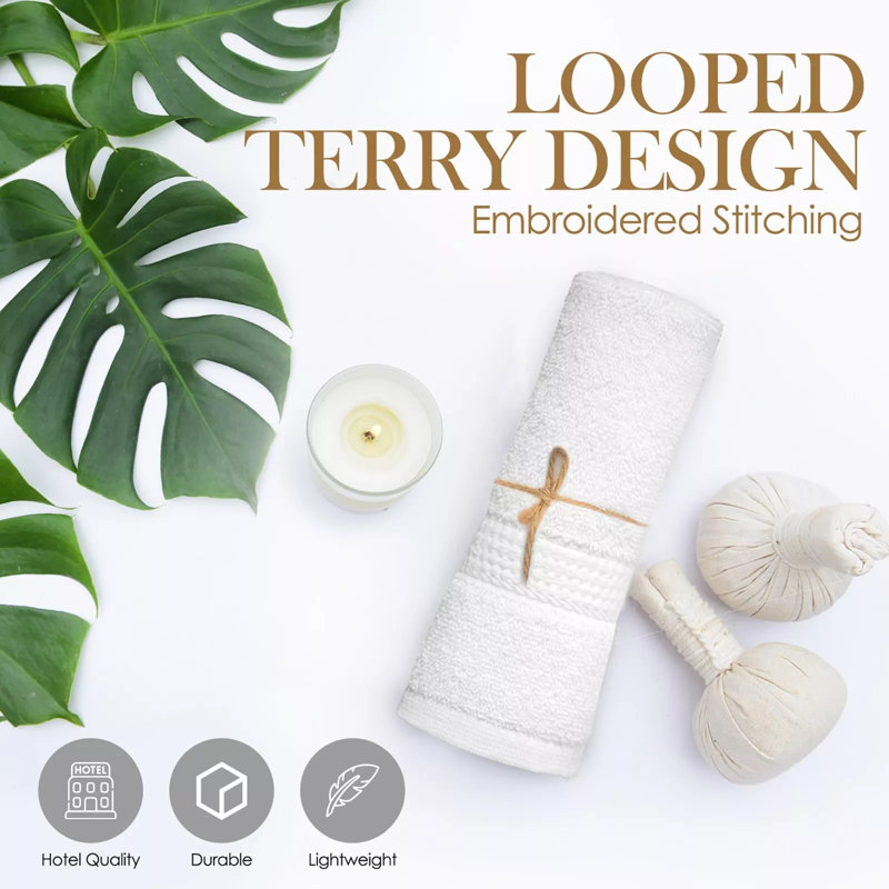 100% Cotton Washcloth, Gray