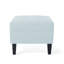 Tissu bleu avec cadre en bouleau. L 28,88 po x H 22,47 po x P 18,5 po. Siège confortable et élégant-1298070982