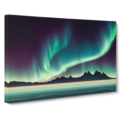 Colours Of The Aurora Borealis - Wrapped Canvas Print