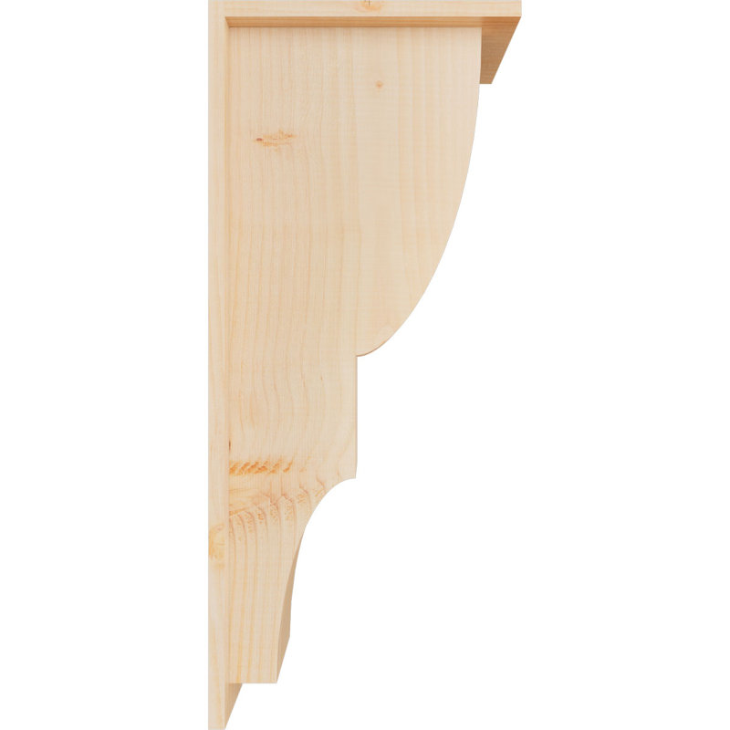Corbeau Ridgewood avec contre-plaque, H 28 po x l 7,5 po x P 12 po, Sapin de Douglas, Lisse