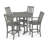 POLYWOOD Vineyard 5-Piece Round Bar Set-29563488