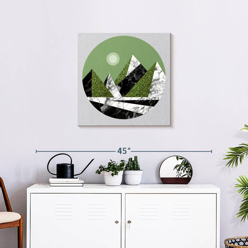 Alvord Abstract Green Mountains