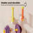 2 Pack Multifunctional Suction Cup Hooks, Extendable Rotatable No Drill Wall Hooks With Self Adhesive Holder For Bathroom Kitchen Tile Window