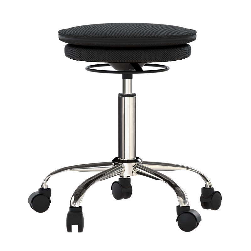 Uncaged Ergonomics® Wobble Stool Air Adjustable-Height Rolling Balance Stool